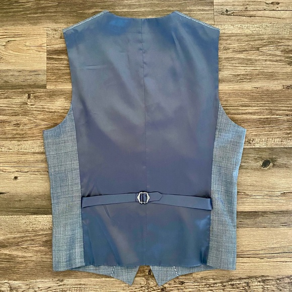 Express Slim Suit Vest Wool Blend - Picture 2 of 5